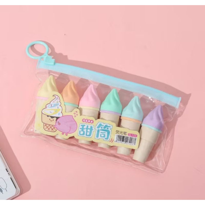 

Highlighter Warna Warni Bentuk Ice Cream Stabilo 1 Pcs