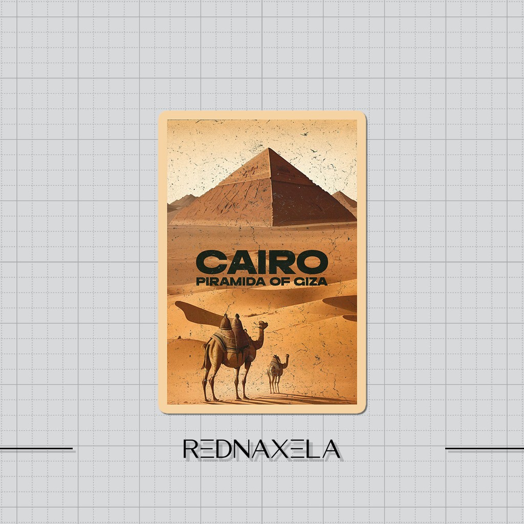 

Stiker Vinyl Country Cairo Stiker Koper Outdoor Travel Sticker