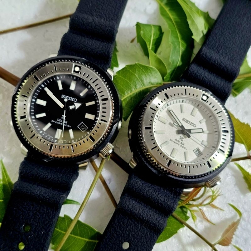 Seiko Prospex Solar Power Rubber Black, Original Free Box Ori Jam Tangan Pria