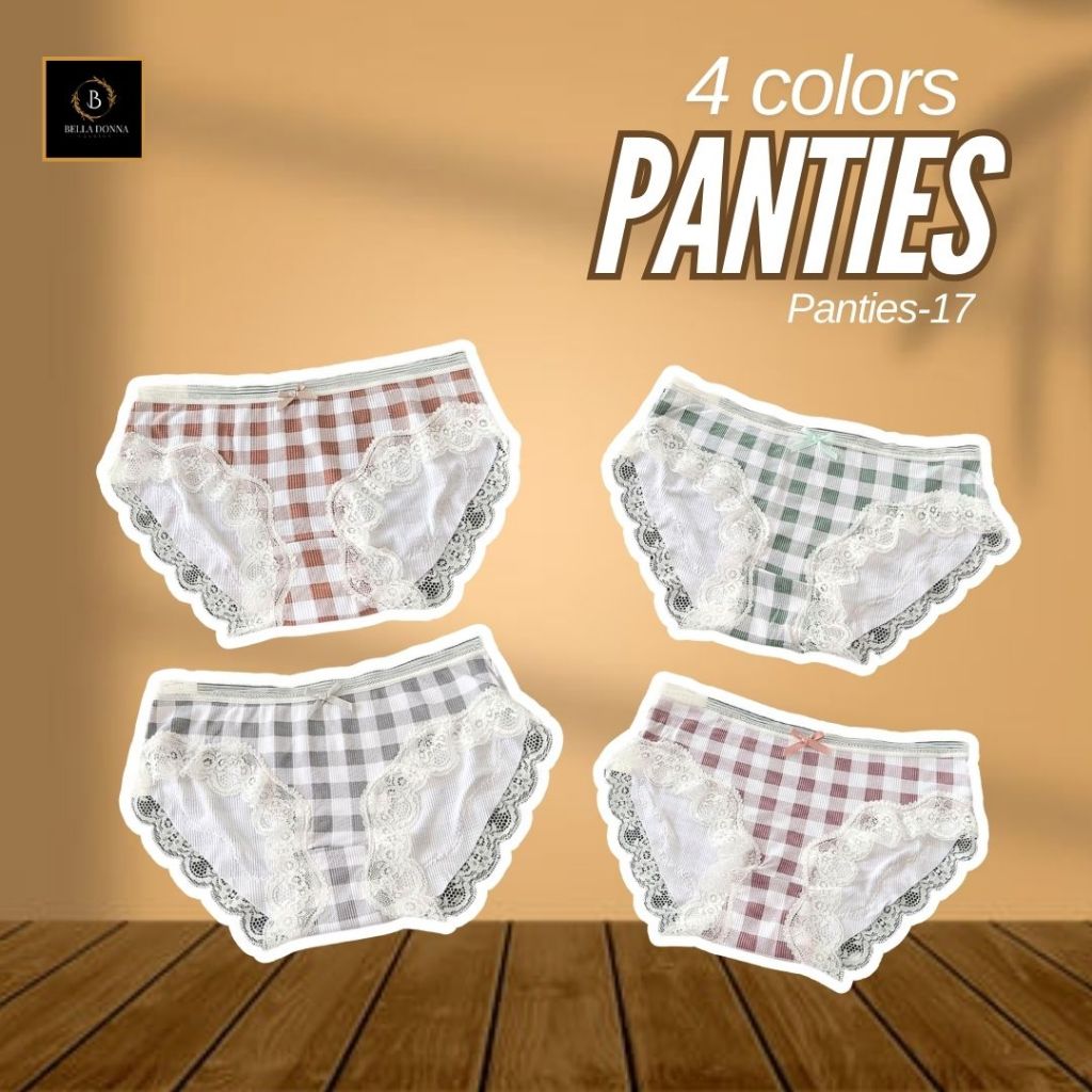 belladonna_id [COD] Celana Dalam Lingerie PANTIES-17 Wanita Dewasa Sexy Anggun motif kotak gaya jepa
