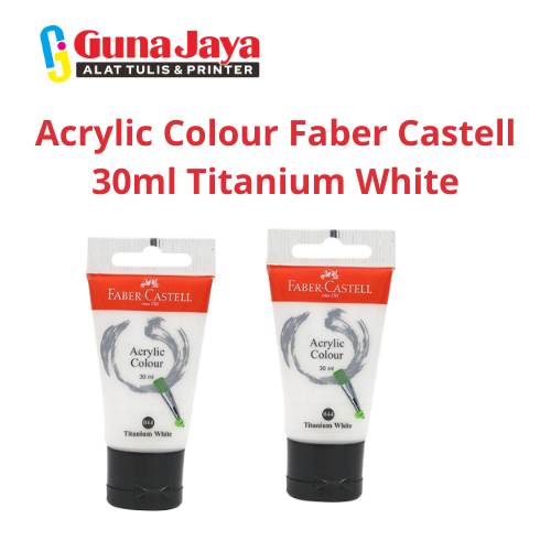 

Acrylic Colour Faber Castell 30ml Titanium White