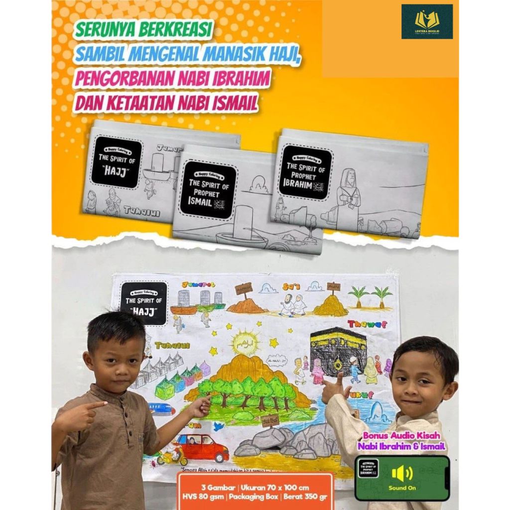 

Paket Jumbo Coloring Isi 3 - Hajj, Ibrahim, Ismail