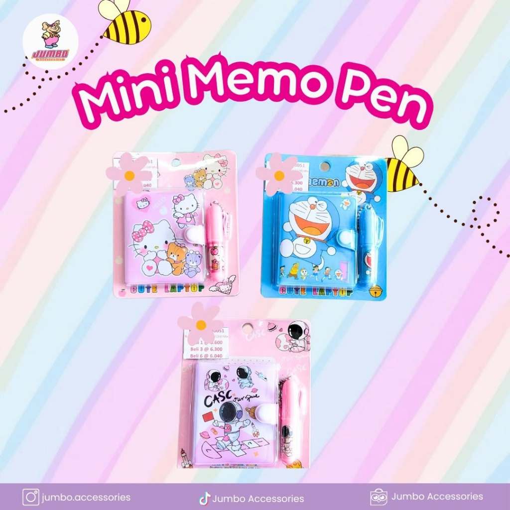 

Mini Memo Pen Gantung Jumbo Accessories
