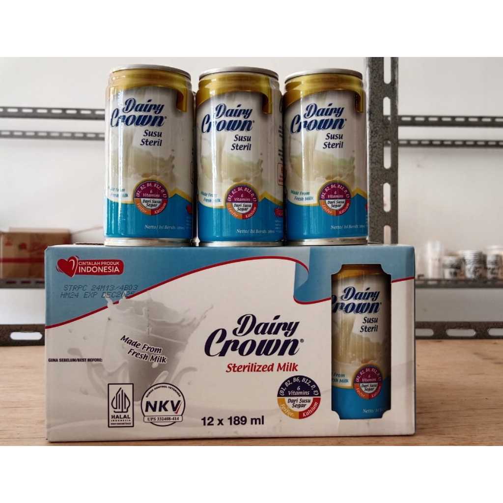 

Dairy Crown Susu Steril 189ml