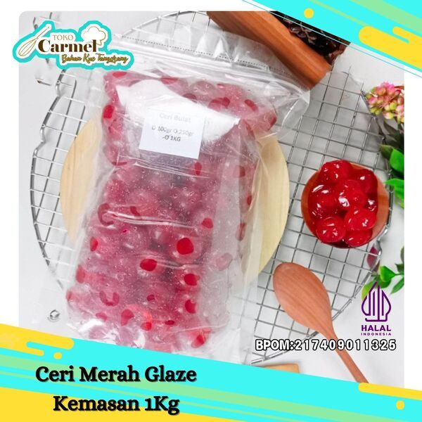 

Ceri Glace 1kg - Ceri Tanpa Tangkai Cherries