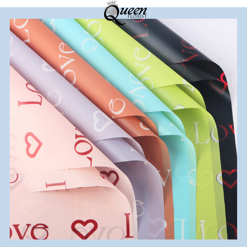 

Flower Wrapping Paper Varian LOVE Kertas Buket Bunga Cellophane Florist Kertas Kado 6172