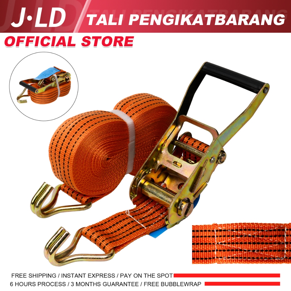 JLD Tali Rachet Tie Down - Tali Pengikat Barang - Tali Ikat Barang Racet 2INCH*10M