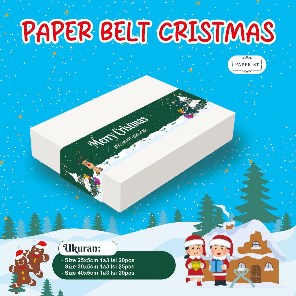 

Paperbelt Natal - Paperbelt Christmas - Paper Sleeve Natal - Kado Natal
