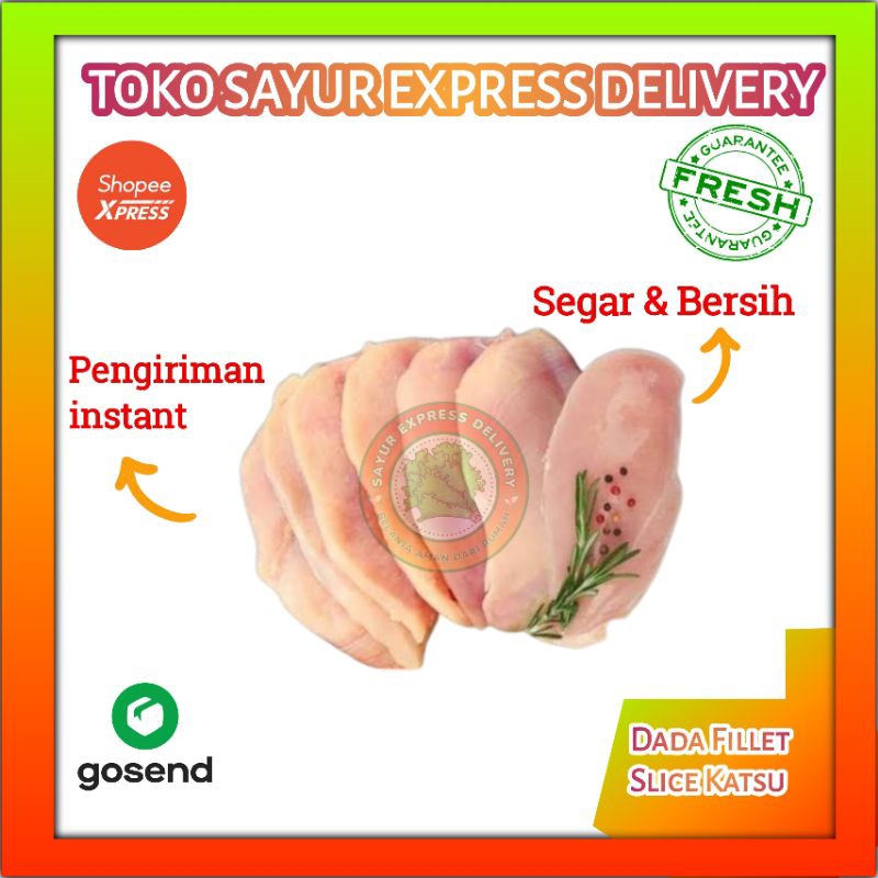 

Ayam Dada Fillet Slice chicken Katsu - Sayur Segar Palembang
