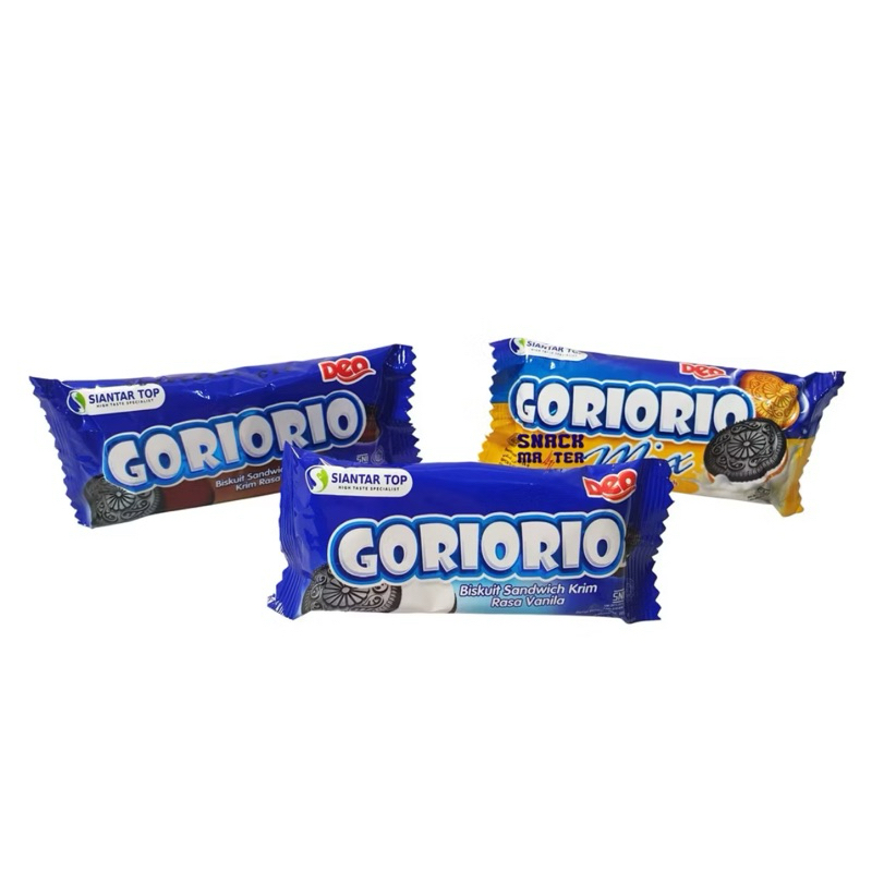 

Goriorio Biskuit Sandwich Renceng - Netto 20 bks x 14 gr