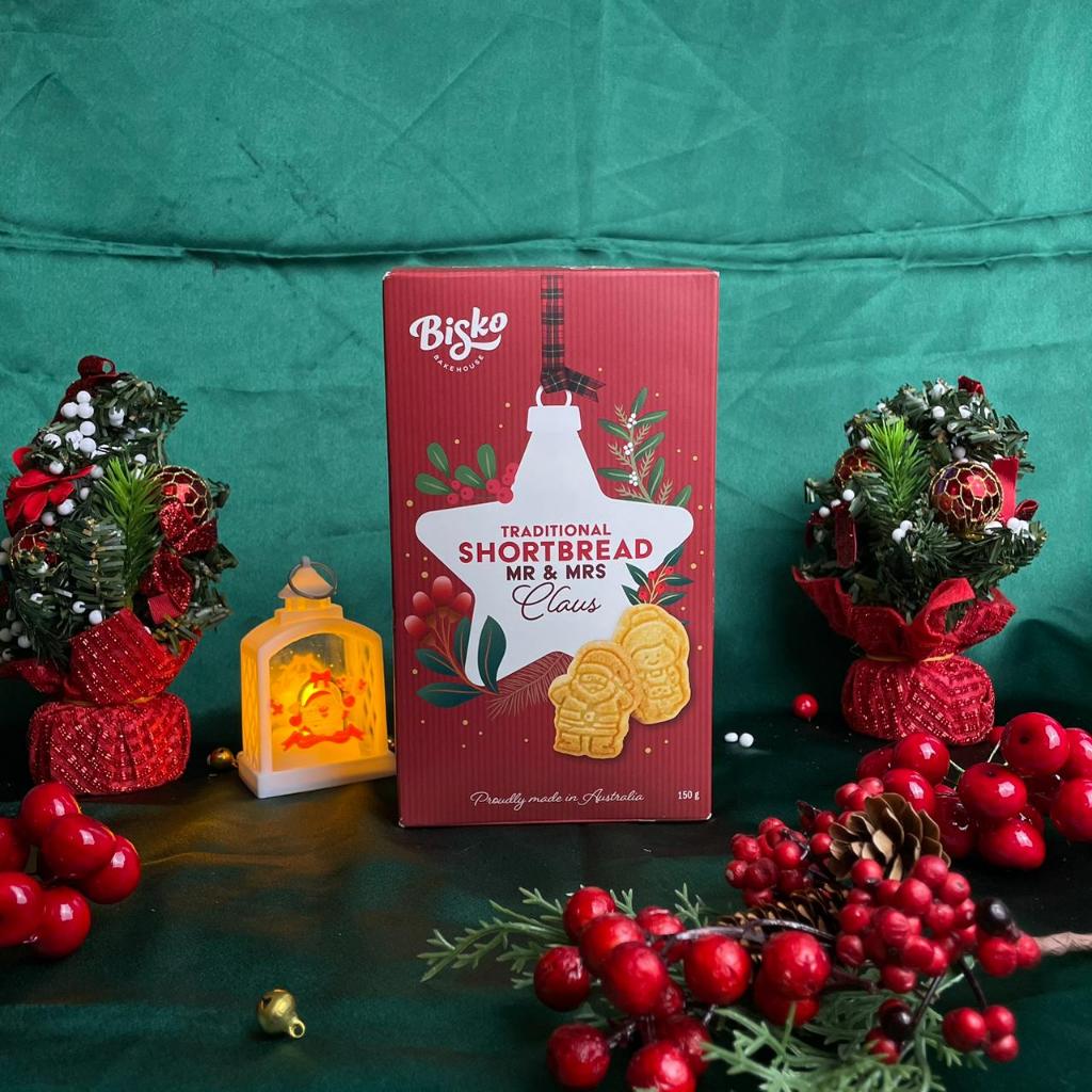 

Bisko Bakehouse Traditional Shortbread Mr. and Mrs. Claus