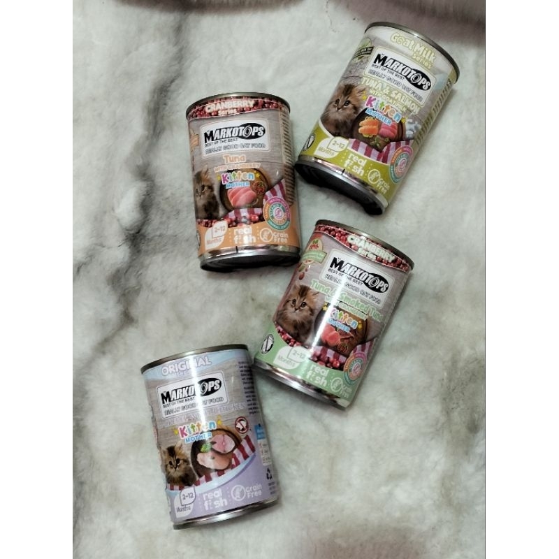 makanan kucing markotops kaleng/makanan basah markotops