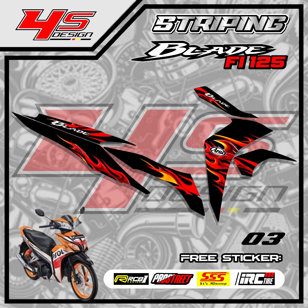 03 STICKER STRIPING BLADE FI 125 - STICKER STRIPING BLADE FI 125 MOTIF API