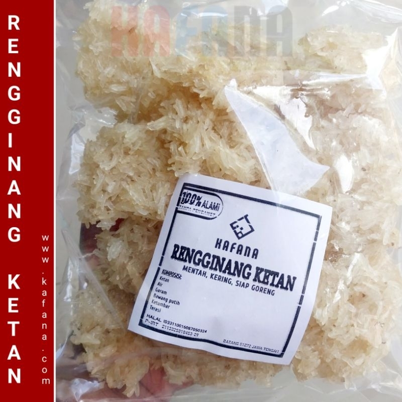 

(HADIAH 1 KEPING RENGGINANG) RENGGINANG KETAN MENTAH KERING SIAP GORENG 250 gram