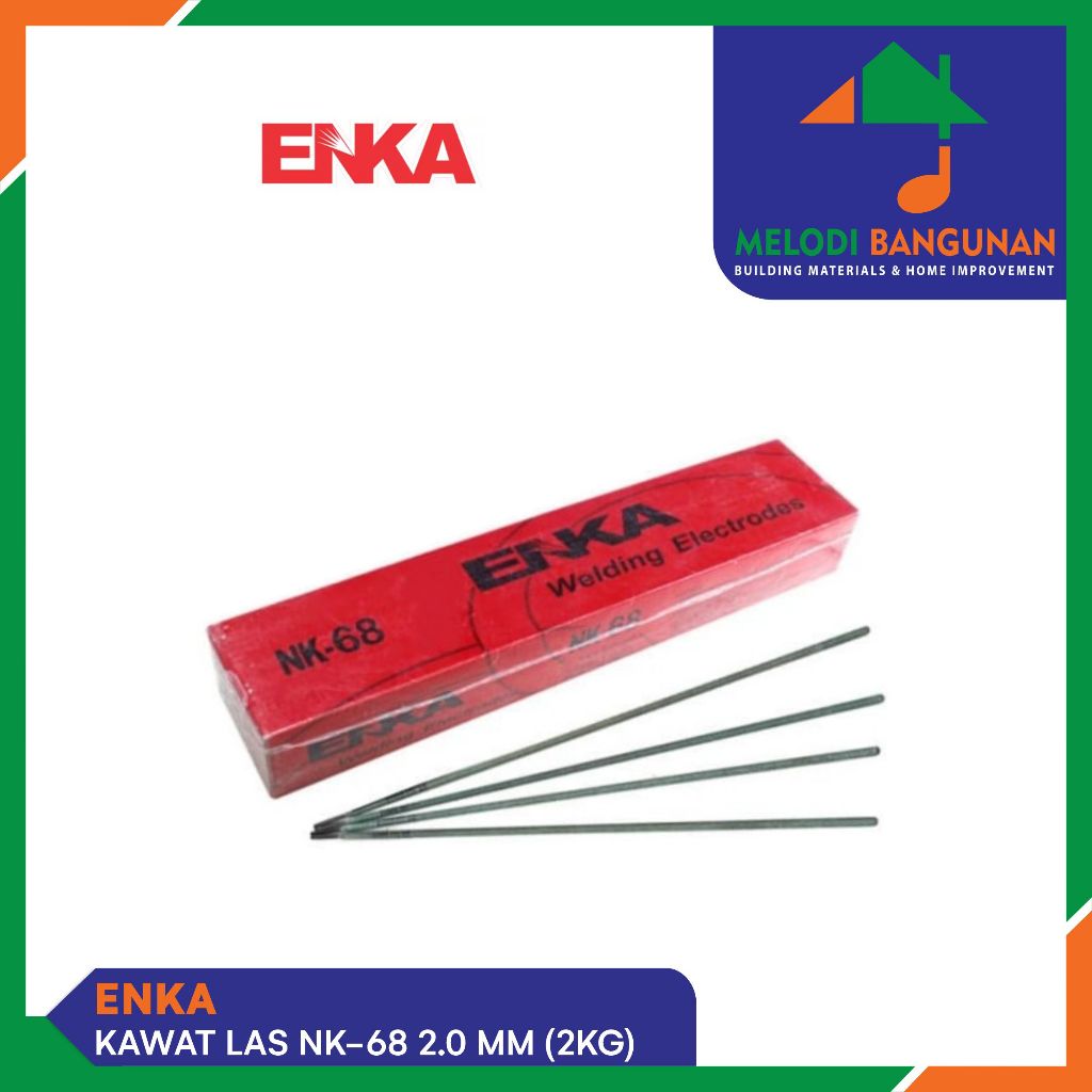 Enka - Kawat Las Listrik + Welding Electrodes Elektroda Nk 68 Nk68 2 Mm