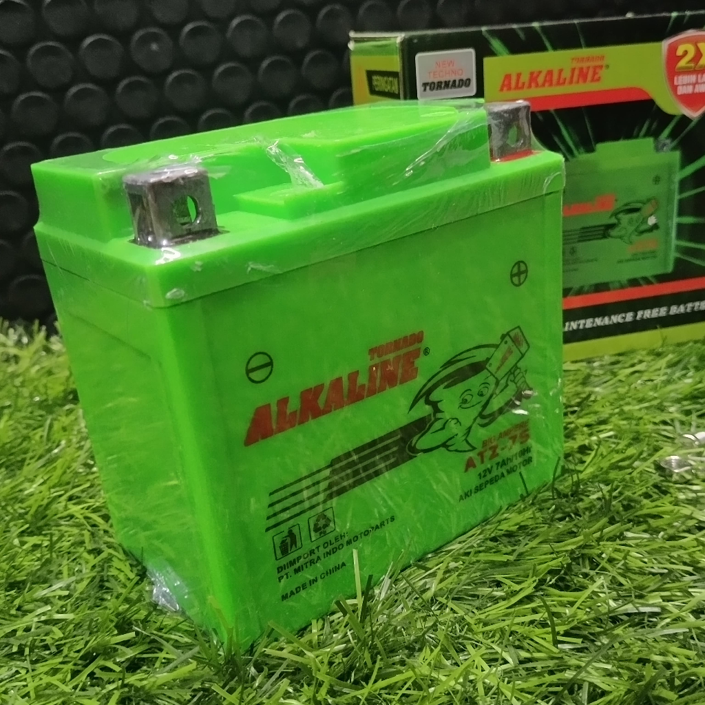 AKI KERING ALKALINE ATZ7S/ACCU MOTOR SATRIA FU VARIO 125-150 KLX 12V 7AM ALKALINE