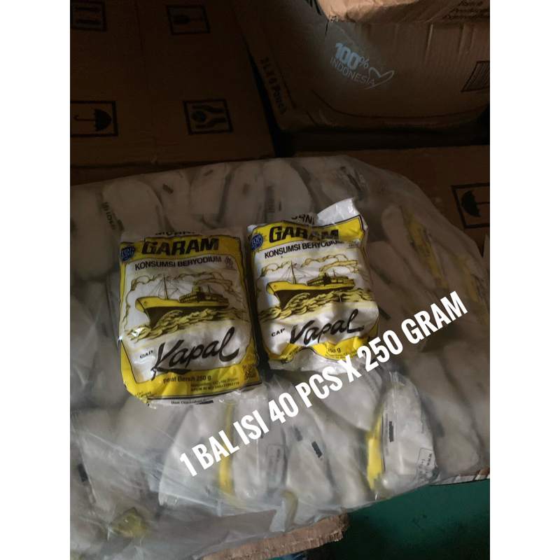 

Garam Cap Kapal Api 1 bal isi 40 x 250gram exp date 2029