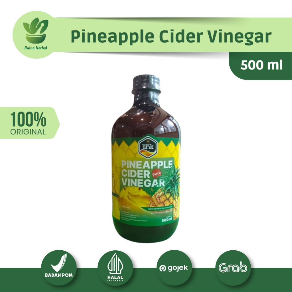 

LINK - Cuka Nanas Pure Organik 500ml - Pineapple Cider Vinegar Sari Nanas Untuk Kesehatan