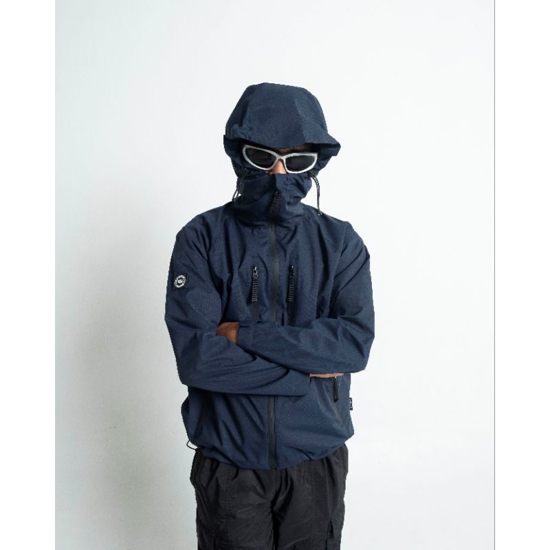 Troublemaker - Jaket Hurricane Navy - Jaket Outdoor Waterproof - Casual Outfit - Jacket Gorpcore