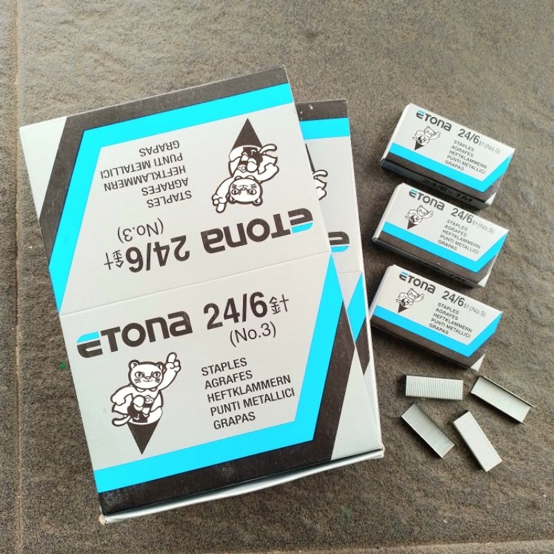 

Isi Staples Etona No.3 24/6 ( Pak ) [ Original ]