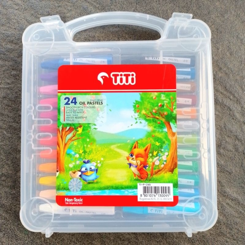

HJK Crayon Oil Pastel Titi 24 Warna ( Set ) [ Original ]