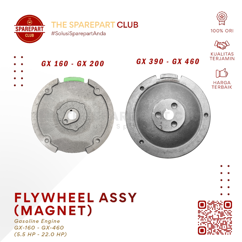 Magnet Roda Gila Engine GX160 GX 160 200 390 420 460 WP20 WP 20 30 - Flywheel Assy