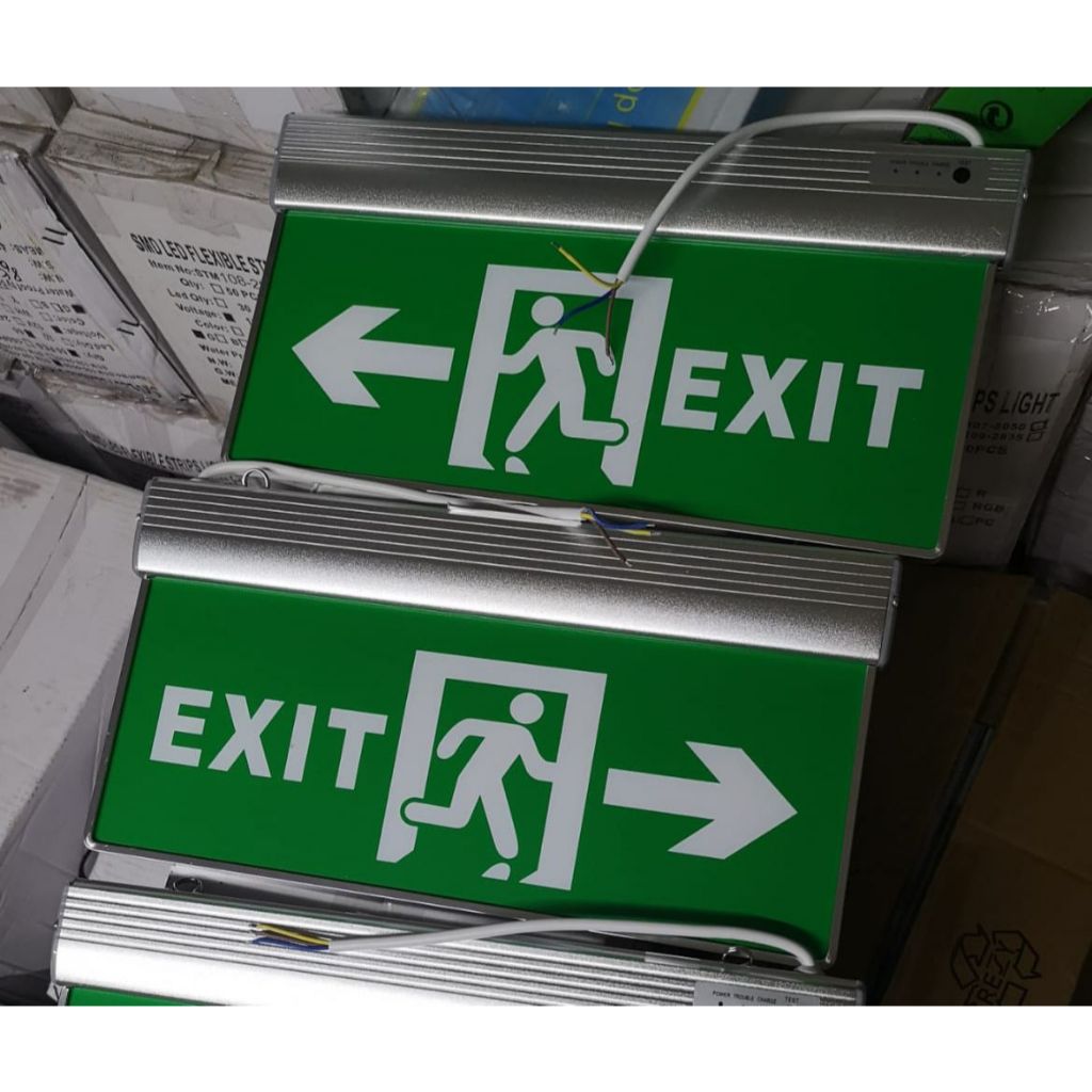 Lampu Emergency EXIT ACRYLIC LED LAMPU Darurat - EXIT