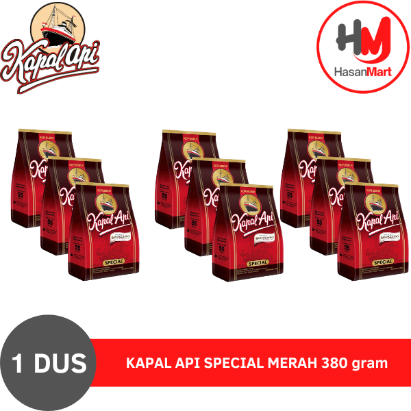 

KAPAL API SPECIAL MERAH 380 gram [1 DUS isi 9 PCS ]