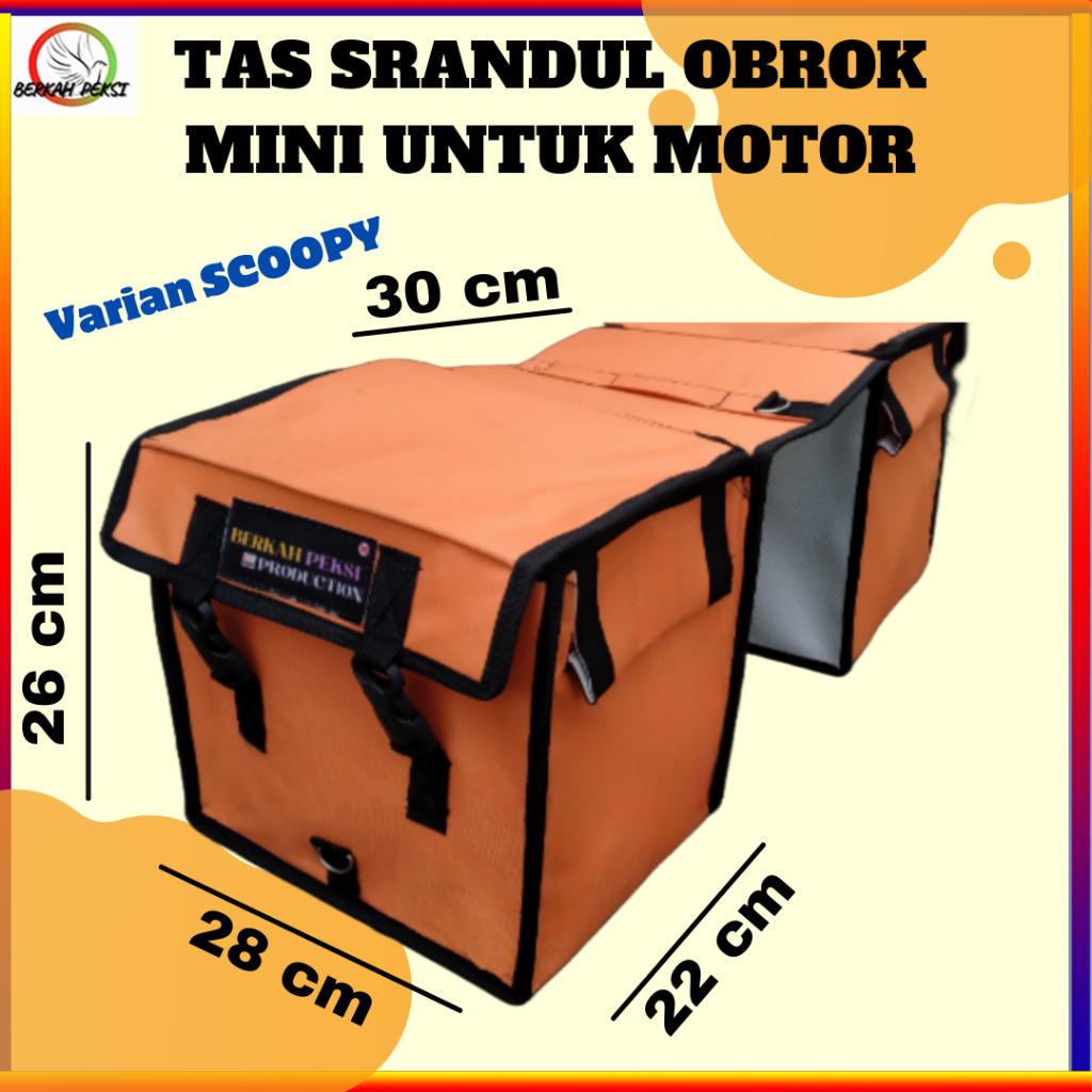 TAS SRANDUL OBROK KURIR TOURING MINI KECIL MOTOR SUPRA BEAT VARIO SCOOPY NAMX NMAX PCX AEROX CBR