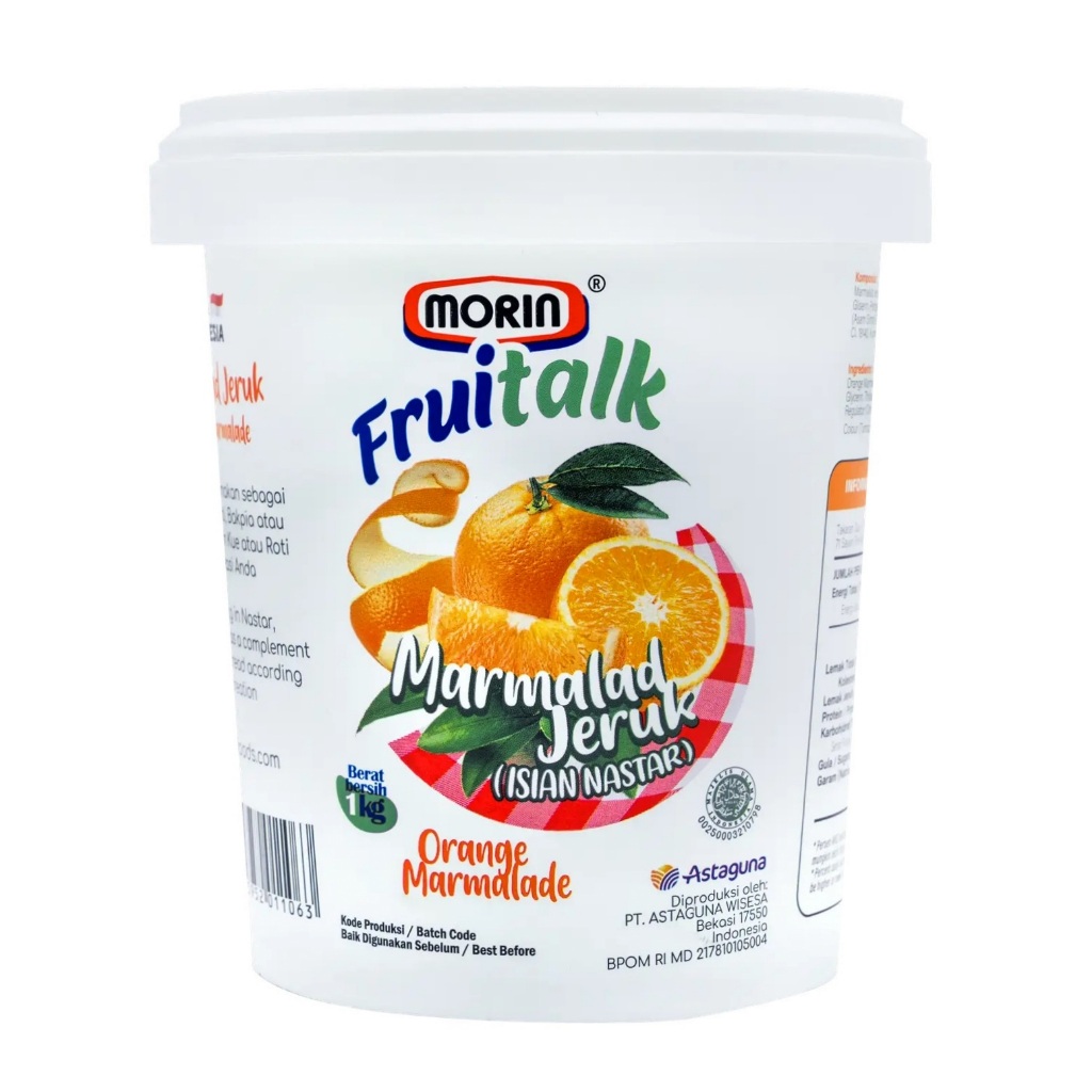 

Morin Fruitalk Orange Marmalade 1 Kg – Selai Jeruk Isian Nastar dan Bakpia