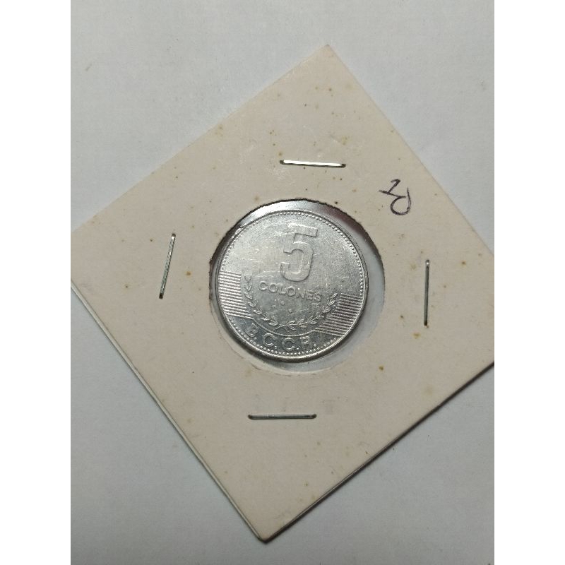 koin 5 colones BCCR  tahun 2012 mh862