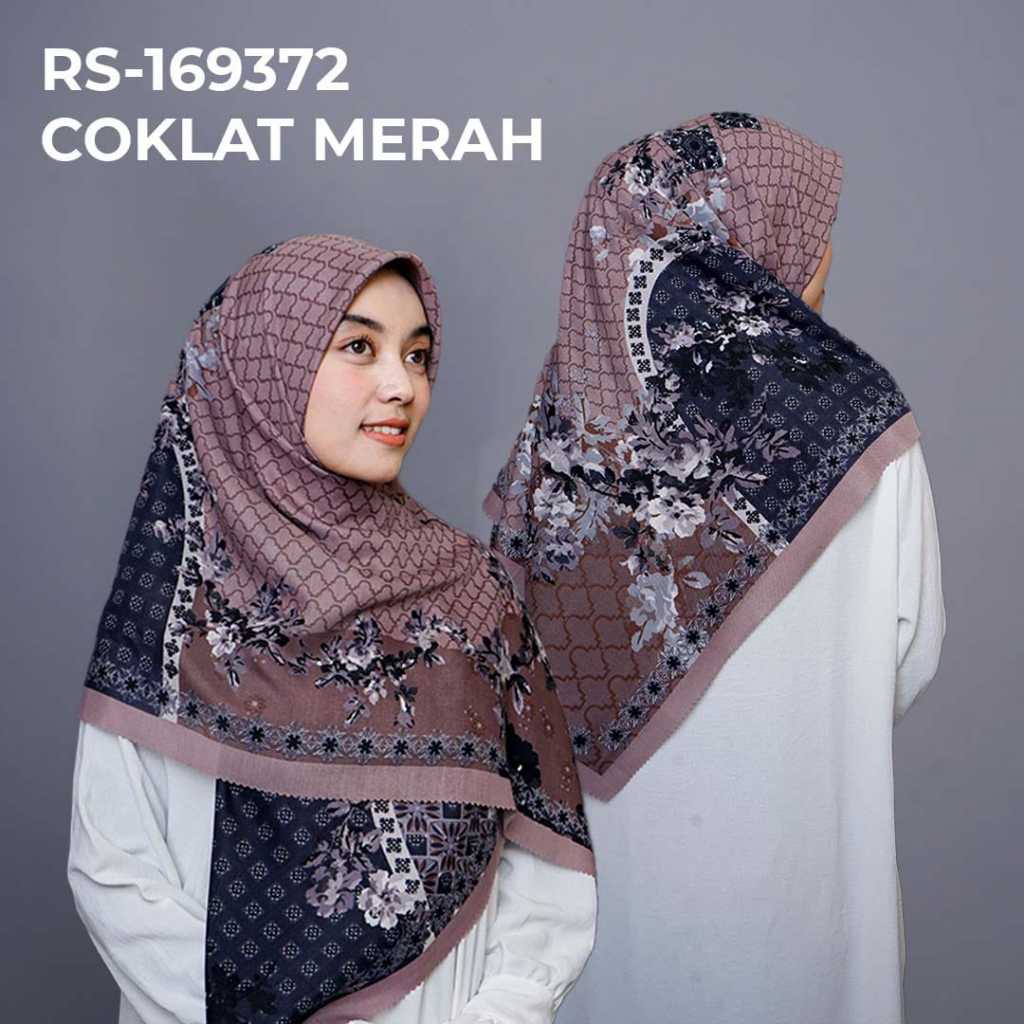 Hijab syari voal motif / hijab jumbo motif / hijab segi empat jumbo