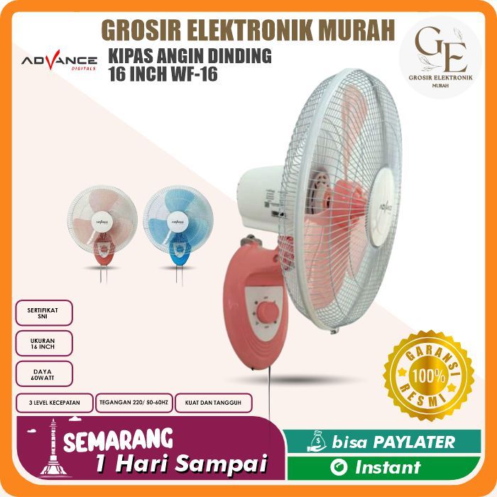 Advance Kipas Angin Dinding 16 Inch WF-16/ Wall Fan 16inch Kipas Angin Dinding 16 inch