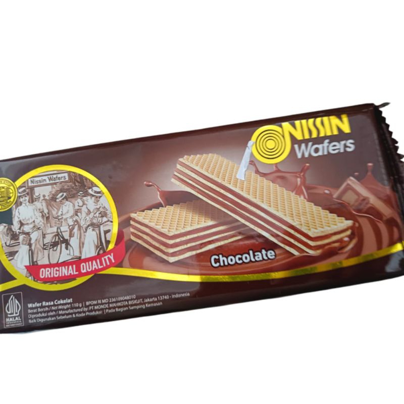 

Nissin wafers chocolate original quality 110gr