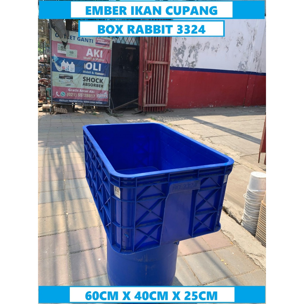 box rapat container plastik bekas container industri Rabbit 3324 bekas