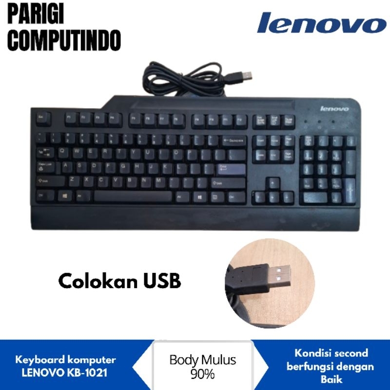 keyboard Komputer Lenovo KB1021 Usb