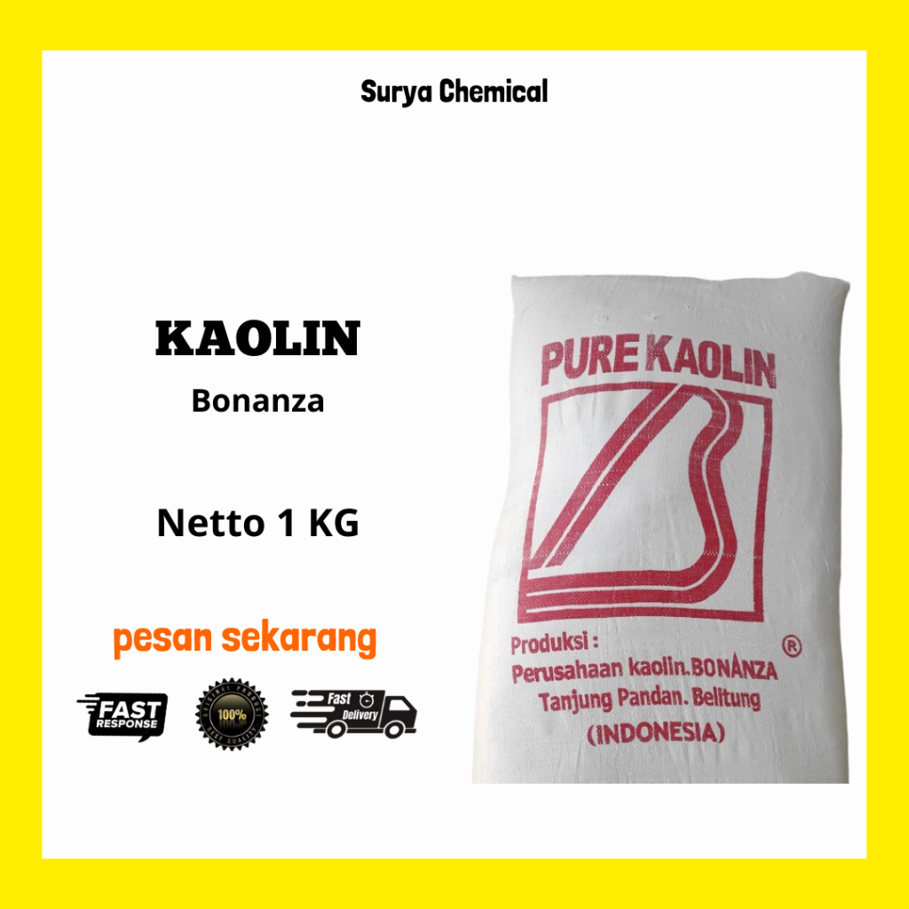 Kaolin Clay 1KG Bubuk Kaolin 1 KG Lempung Kaolin