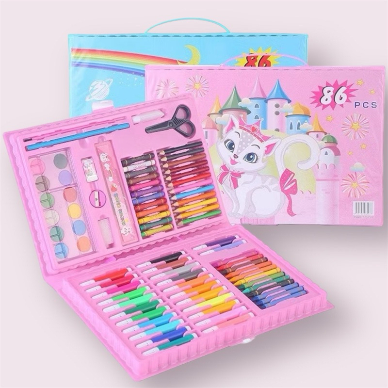 

CRAYON SET 86 | PENSIL WARNA LUKIS KRAYON | ALAT MELUKIS MENGGAMBAR CRAYON WARNA CERAH