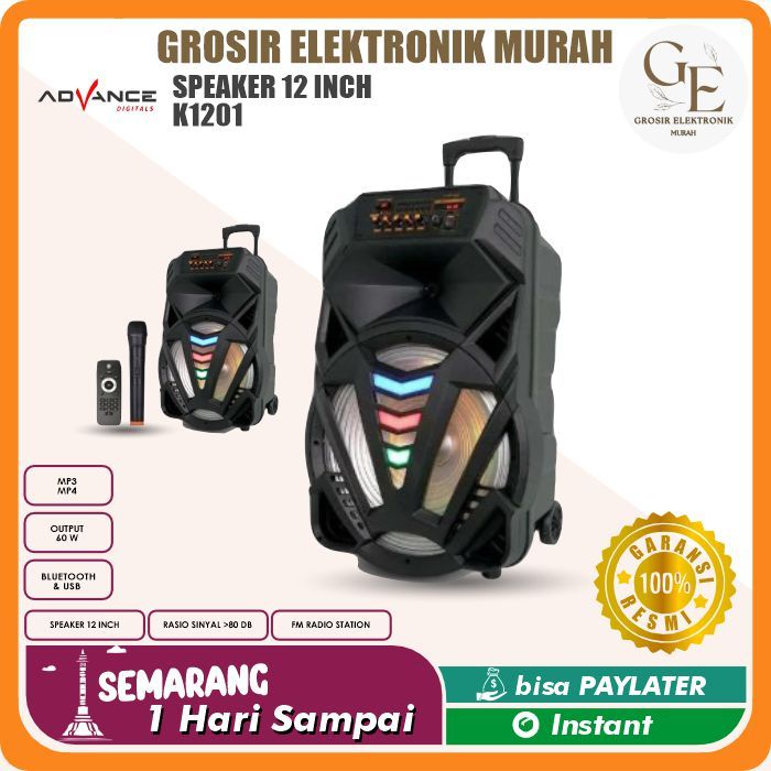 Speaker Advance K1201 N BT / K1201 Bluetooth / meeting plus Mic wireless 12 inci