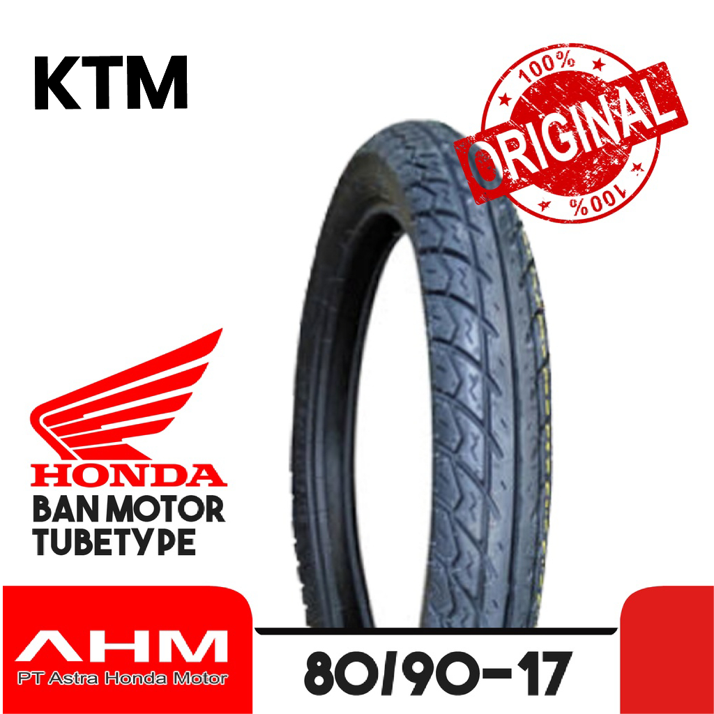 Ban Motor Honda Federal KTM AHM 80/90-17 ( Tubetype ) Ban Belakang Honda Revo