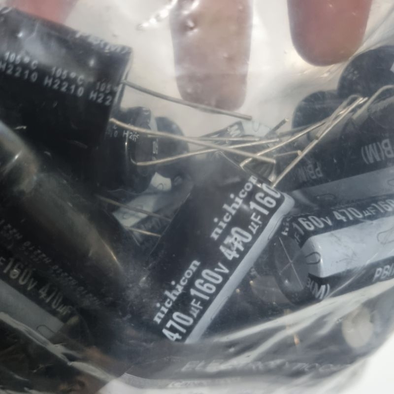 Elco 470uf 160v Kapasitor 470 uf mikro 160 v volt Elko 160volt