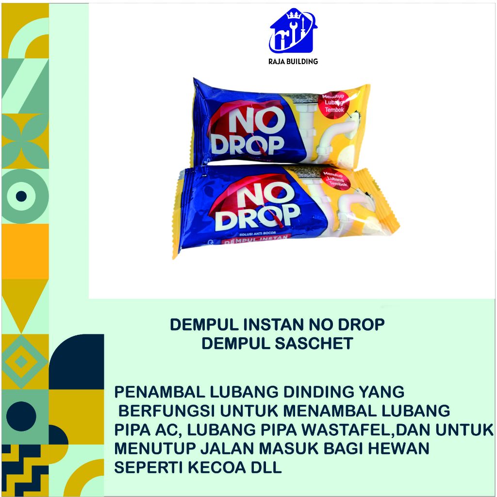 DEMPUL INSTAN NO DROP /SEALANT DEMPUL TEMBOK INSTAN