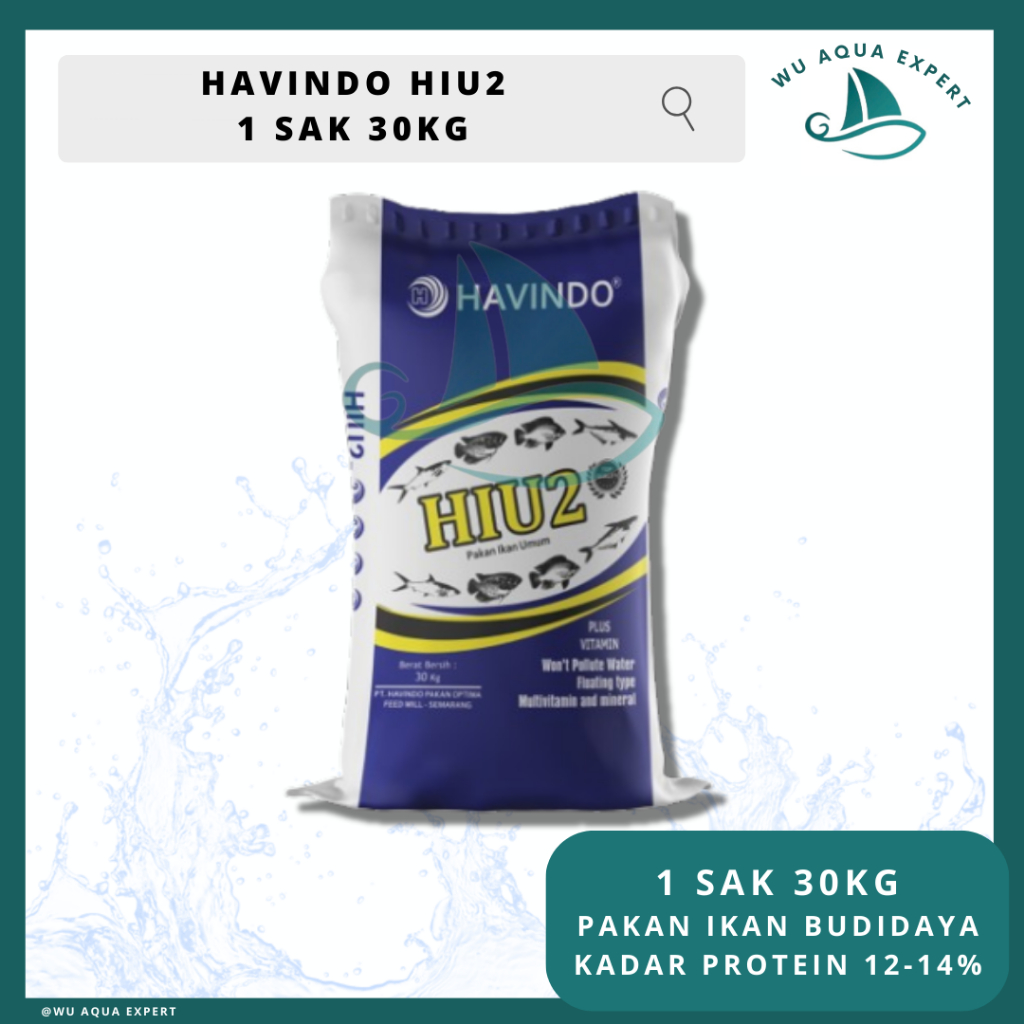 1 Sak Karung 30kg Pakan HIU 2 -2, -3, -4, -5 Pakan Apung HAVINDO Ikan Budidaya Ikan Umum ikan mas, l