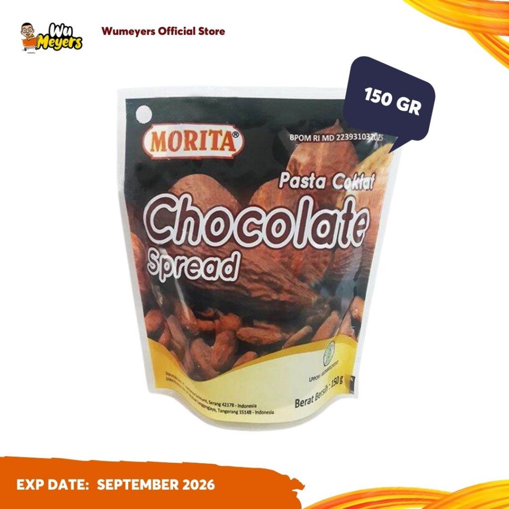 

Morita Chocolate Spread - Selai Oles Coklat - Pasta Coklat 150gr