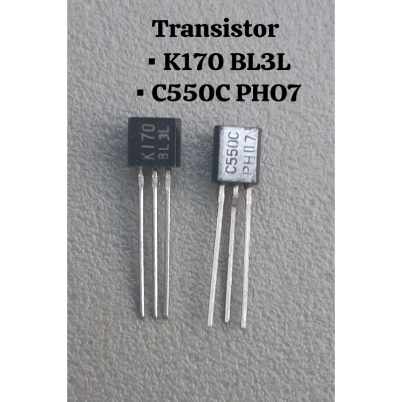 Transistor K170 BL3L & Transistor C550C PH07 (NOS)