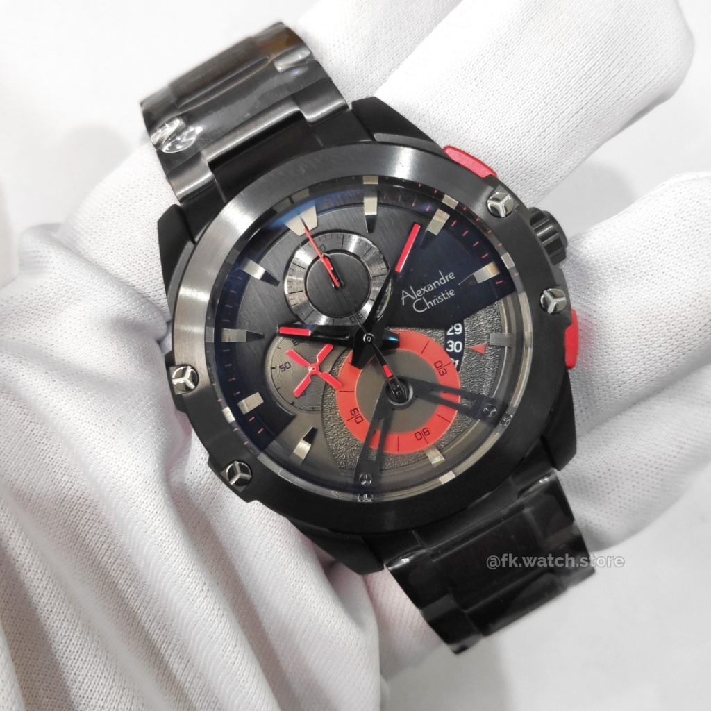 Alexandre Christie Chronograph AC 6607 MC / AC6607 / Ac 6607 Original Jam Tangan Pria Analog
