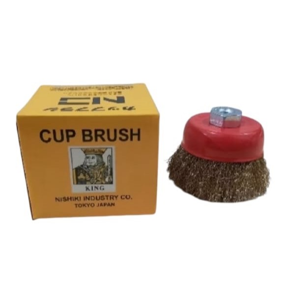 Sikat mangkok king 3" / cup brush king kuning