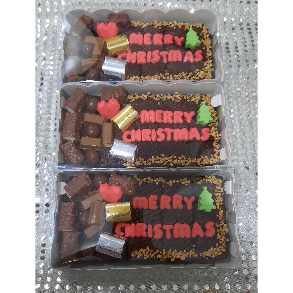 

.Christmas cake kue natal hampers natal brownies hias premium (scp)