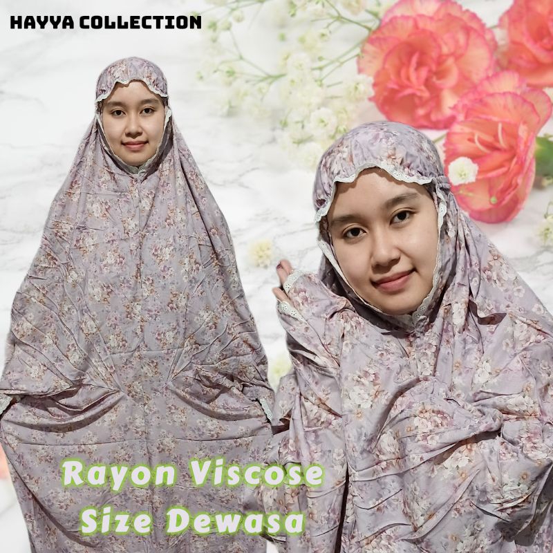 Mukena Rayon Terusan Jumbo Dewasa & Anak Mukena Dewasa Mukena Travelling Mukena Rayon Premium Mukena
