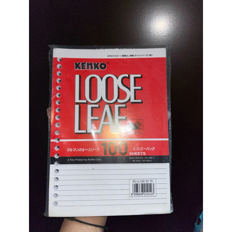 

ISI BINDER KENKO LOOSE LEAF A5 30 lines 20 holes